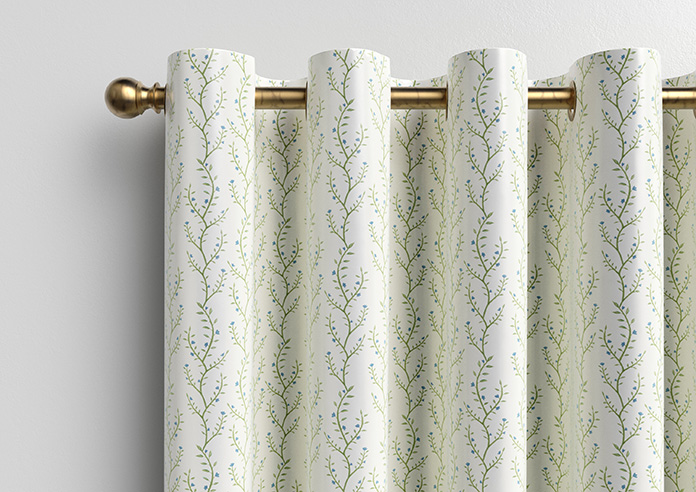 Boughton Faux Silk, Blue - Made to Measure Curtains - Image 13